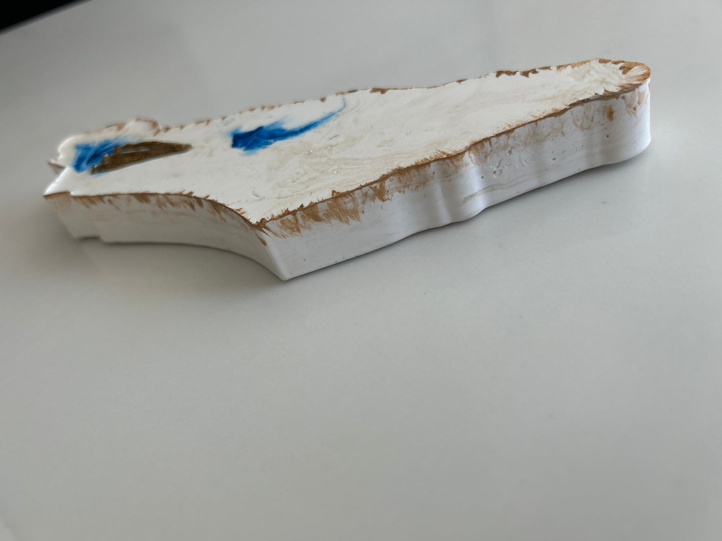 Mezuzah Case Marble in the shape of the Map of Israel