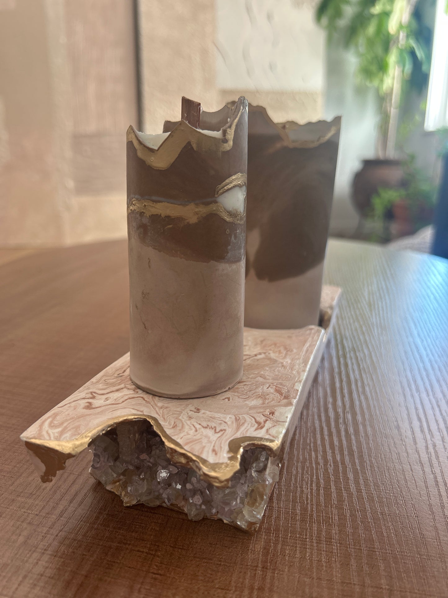 Soy Candles and tray