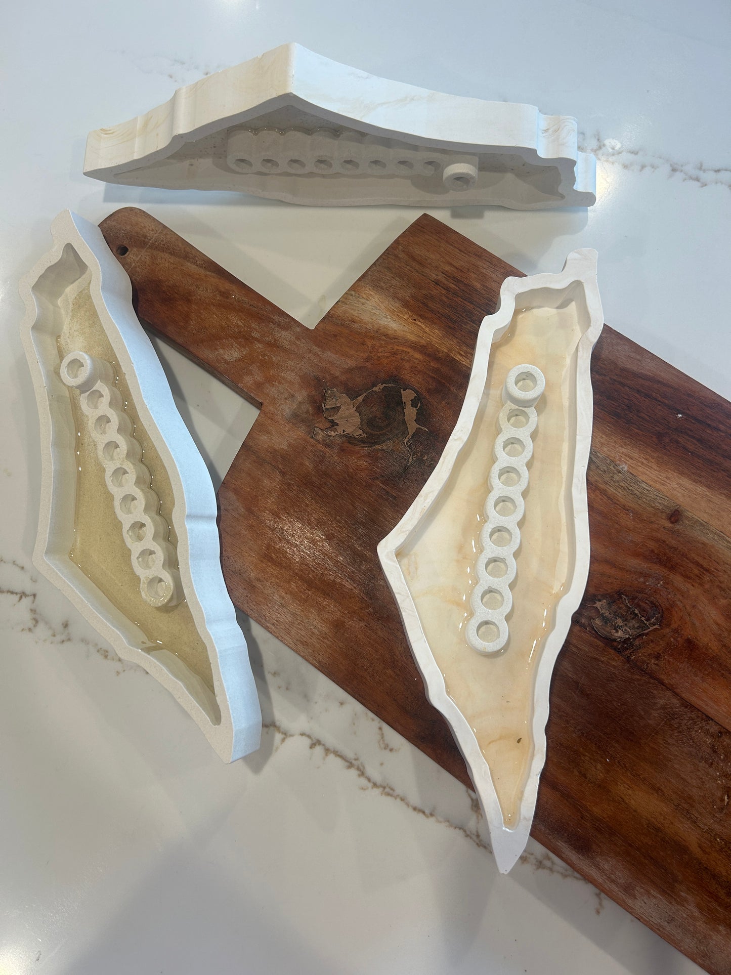 Chanukkah Classic Menorah in the shape of Israel