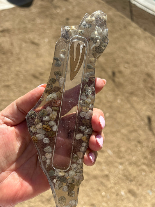 Mezuzah Case River Pebbles