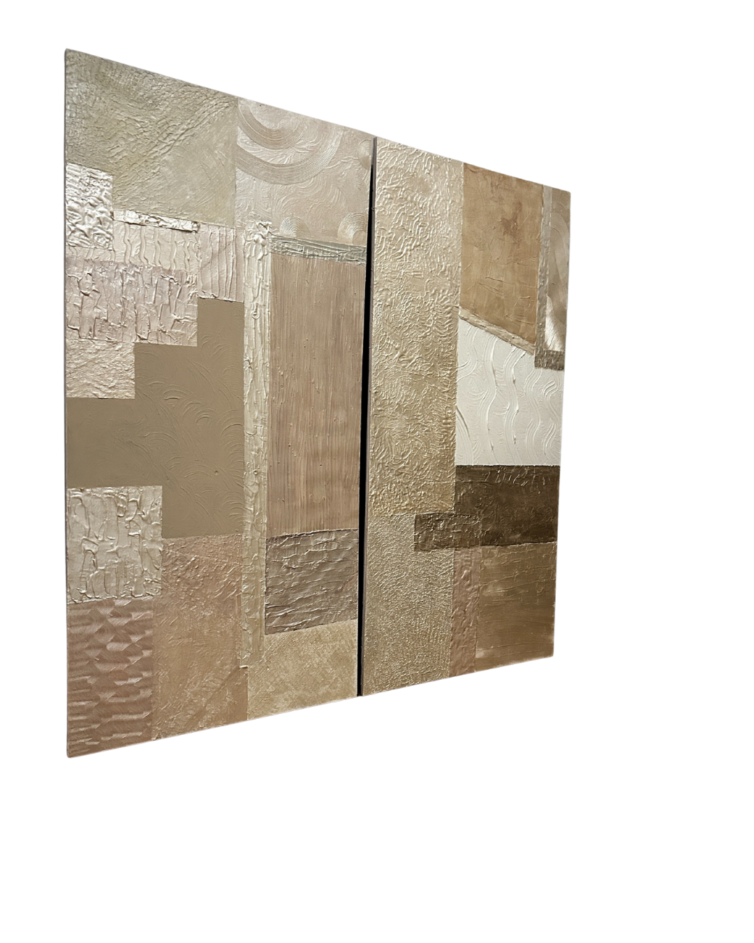 Abstract Plaster and Acrylic on wood
