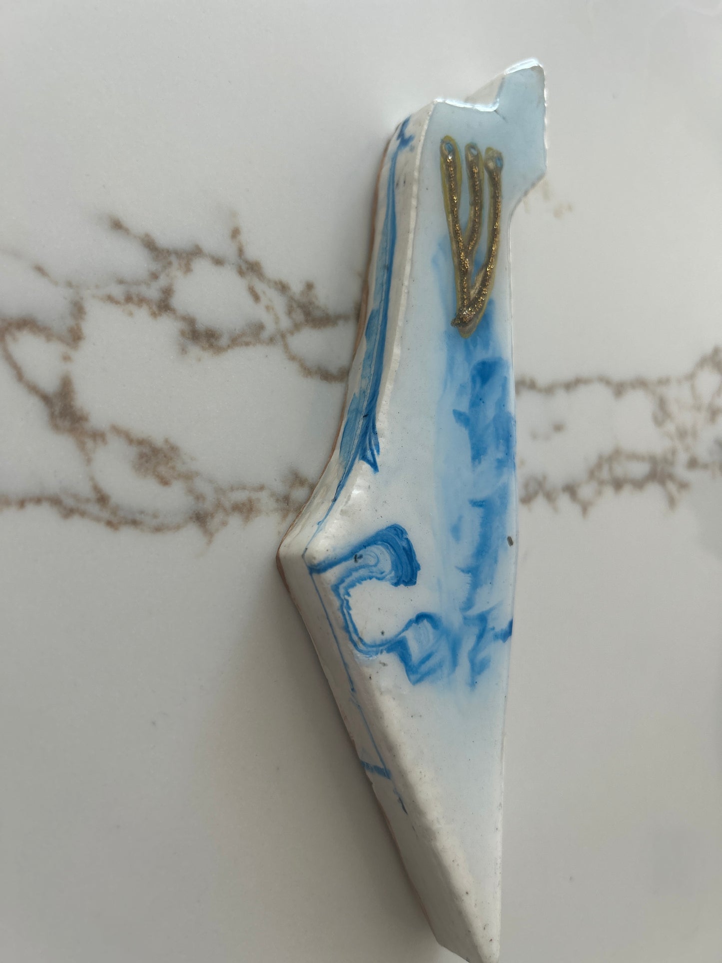 Mezuzah Case wave in the shape of the Map of Israel