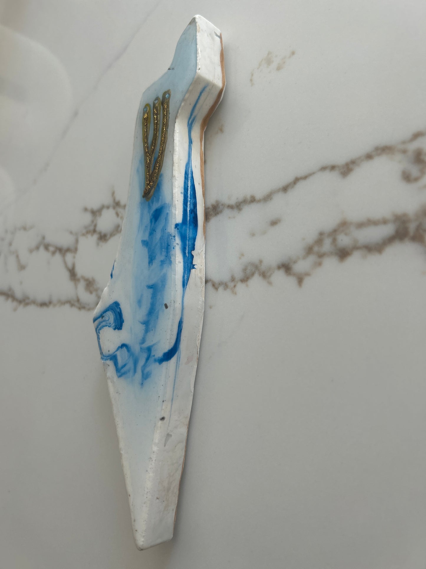 Mezuzah Case wave in the shape of the Map of Israel