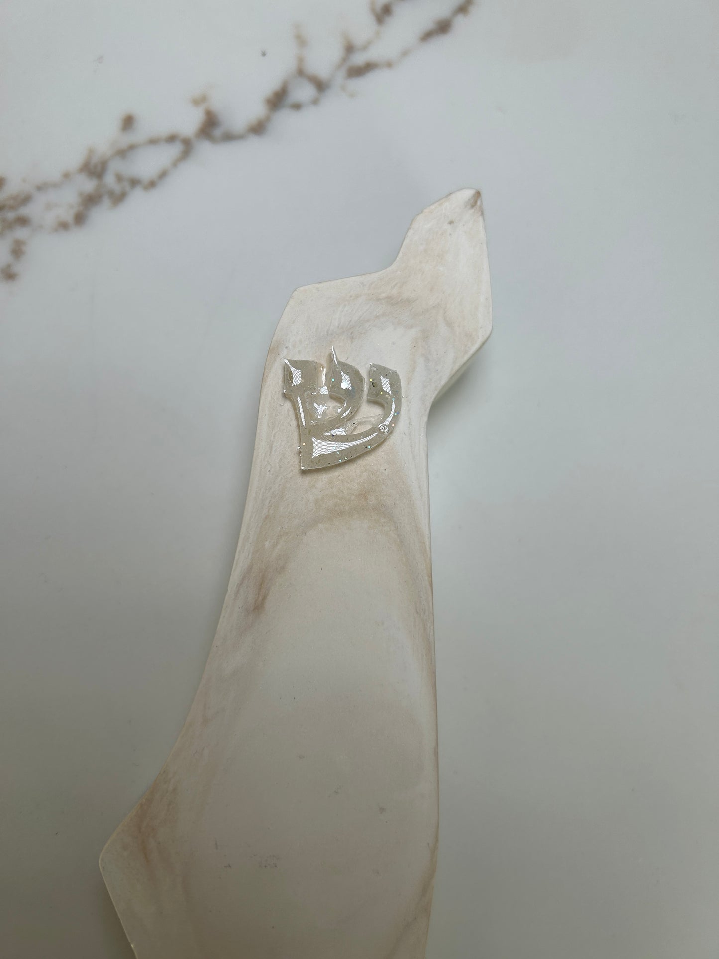 Mezuzah Case wave in the shape of the Map of Israel