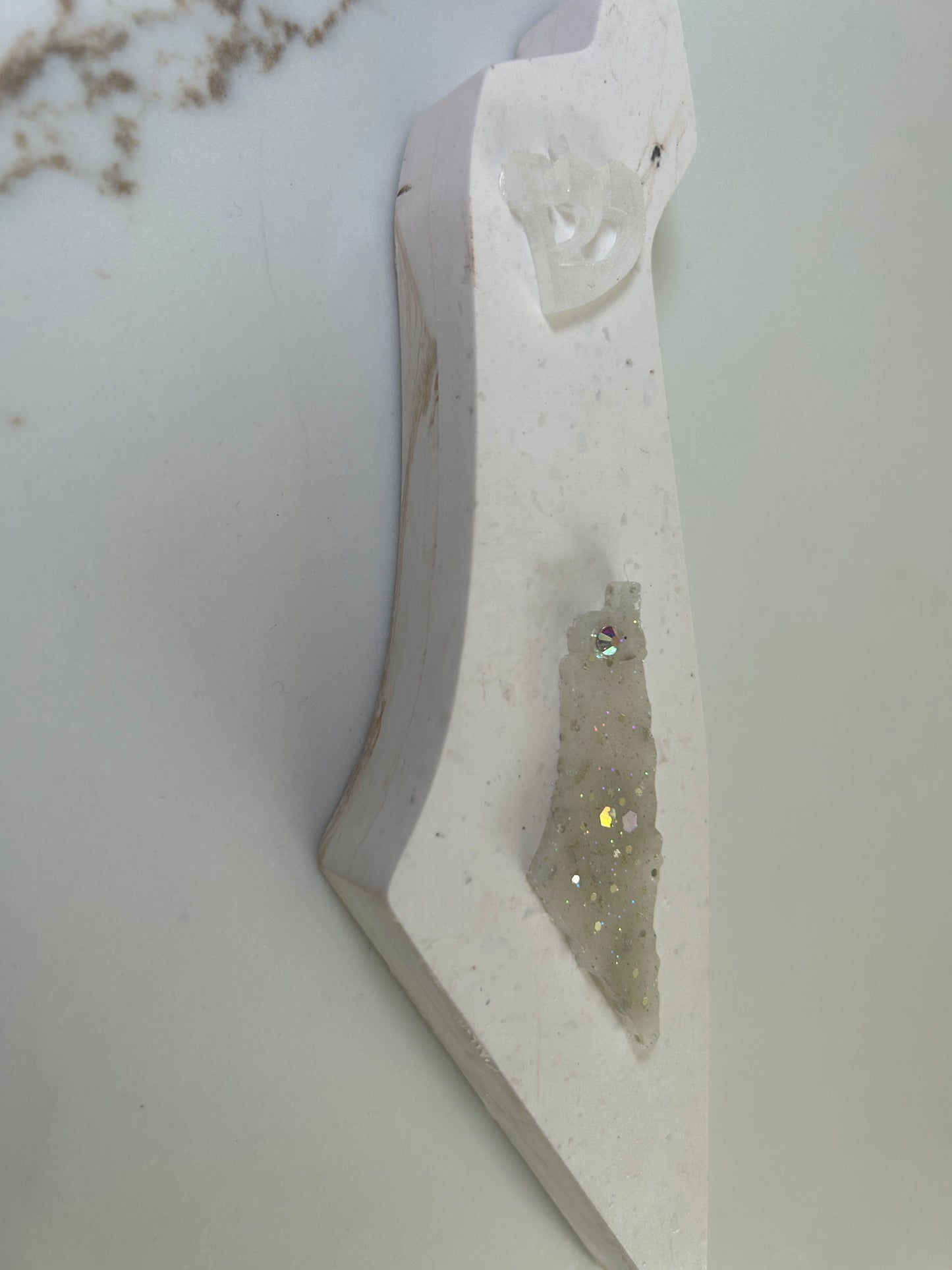 Mezuzah Case in the shape of the Map of Israel