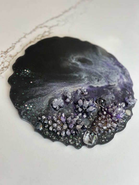 Geode Inspiration Tray black & purple