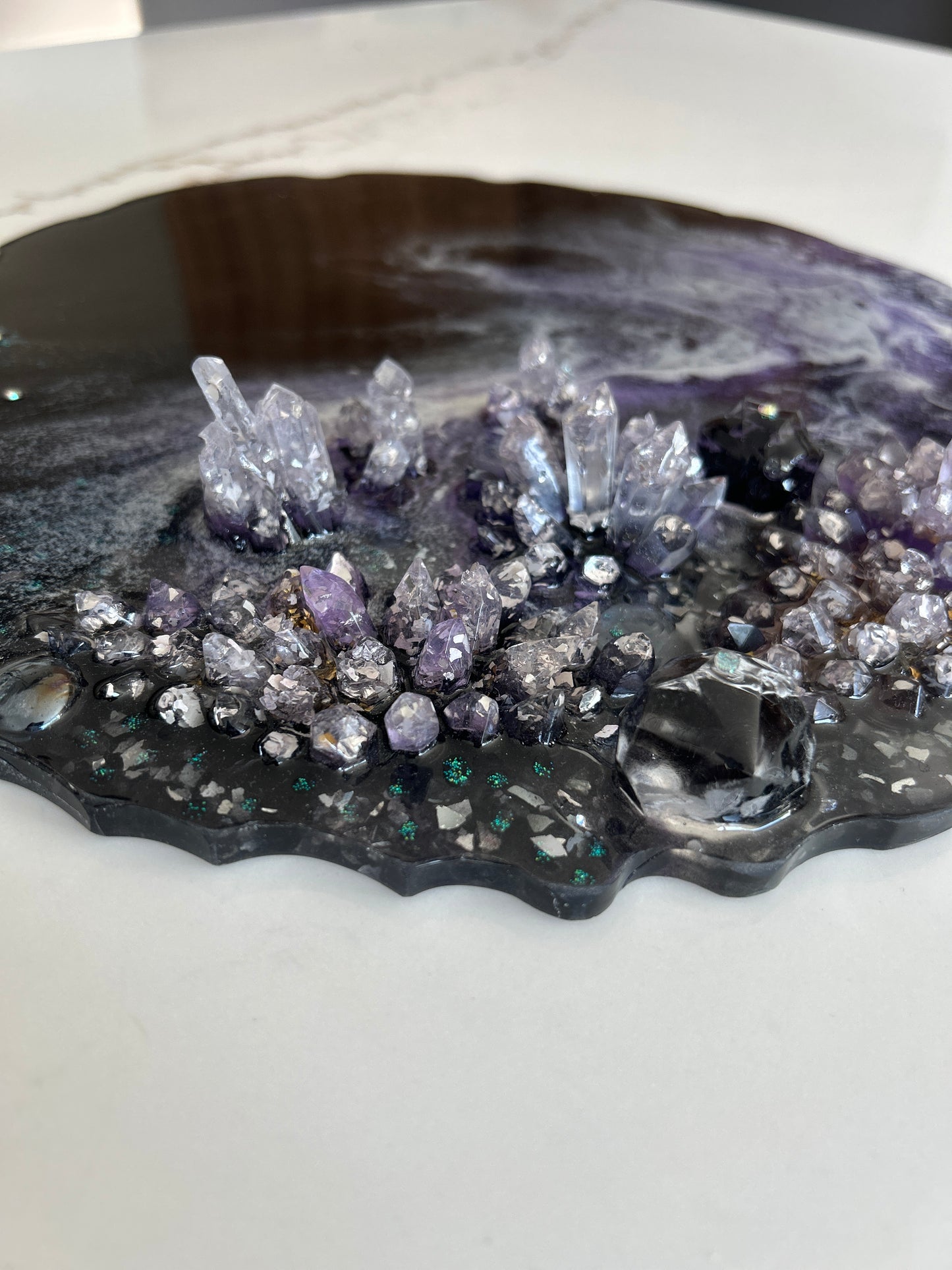 Geode Inspiration Tray black & purple
