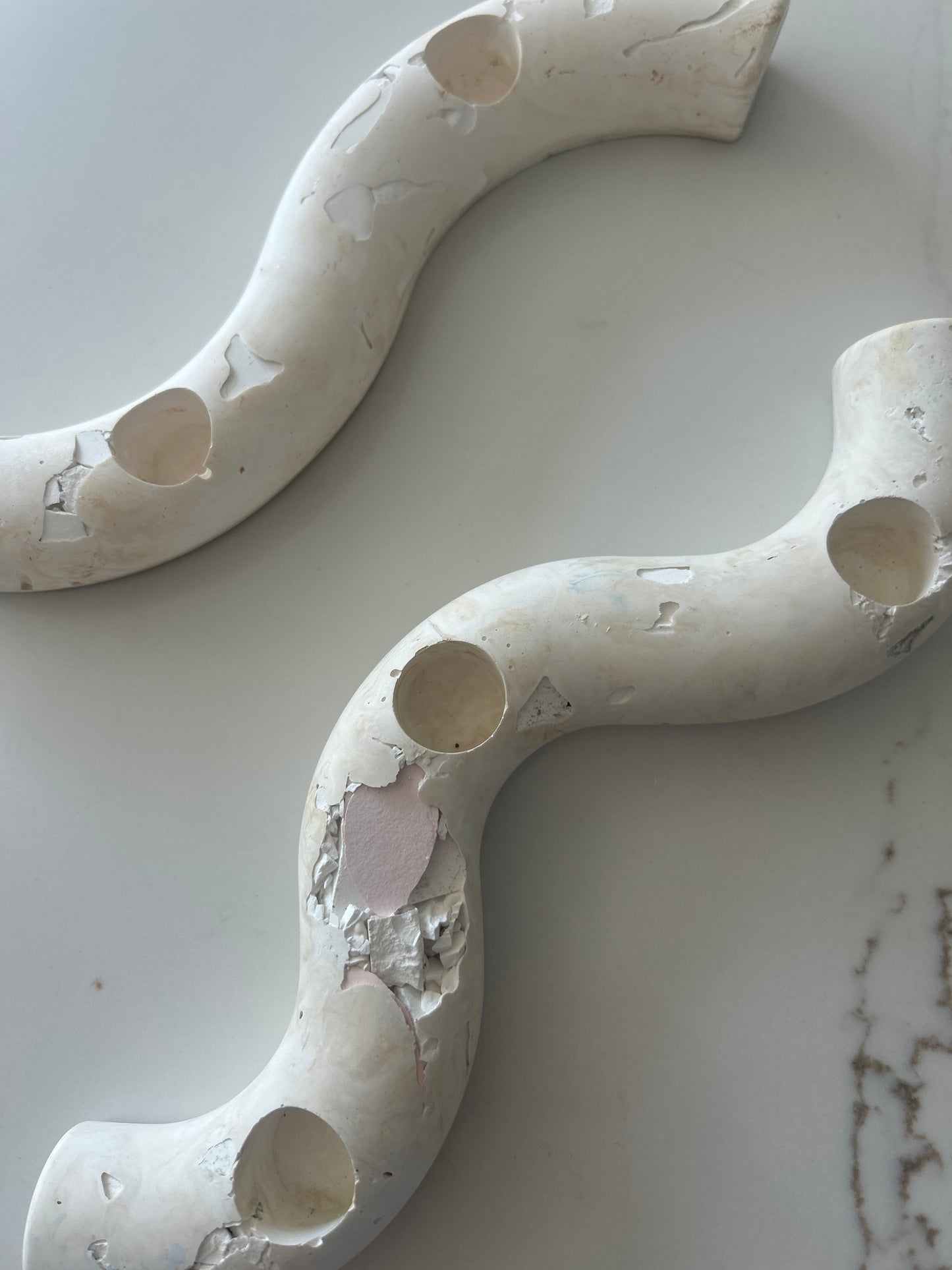 Two Marble Stone Candlesticks Set (Copy)