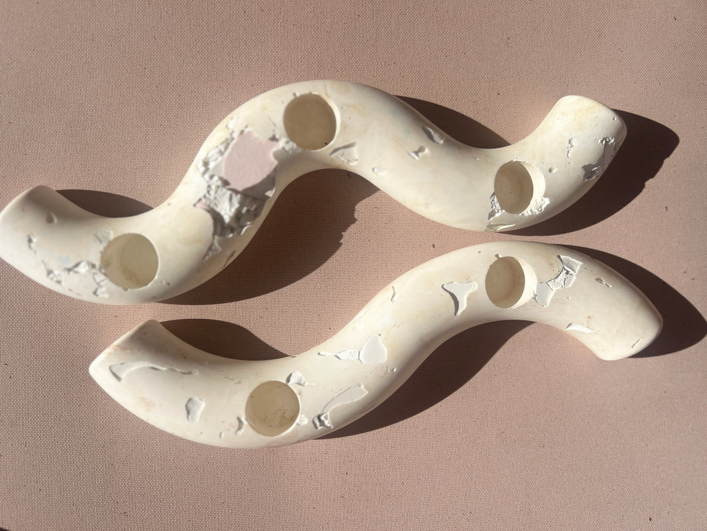 Two Marble Stone Candlesticks Set (Copy)