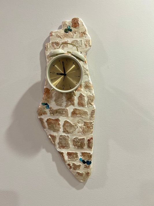 Israel Stone wall old Clock