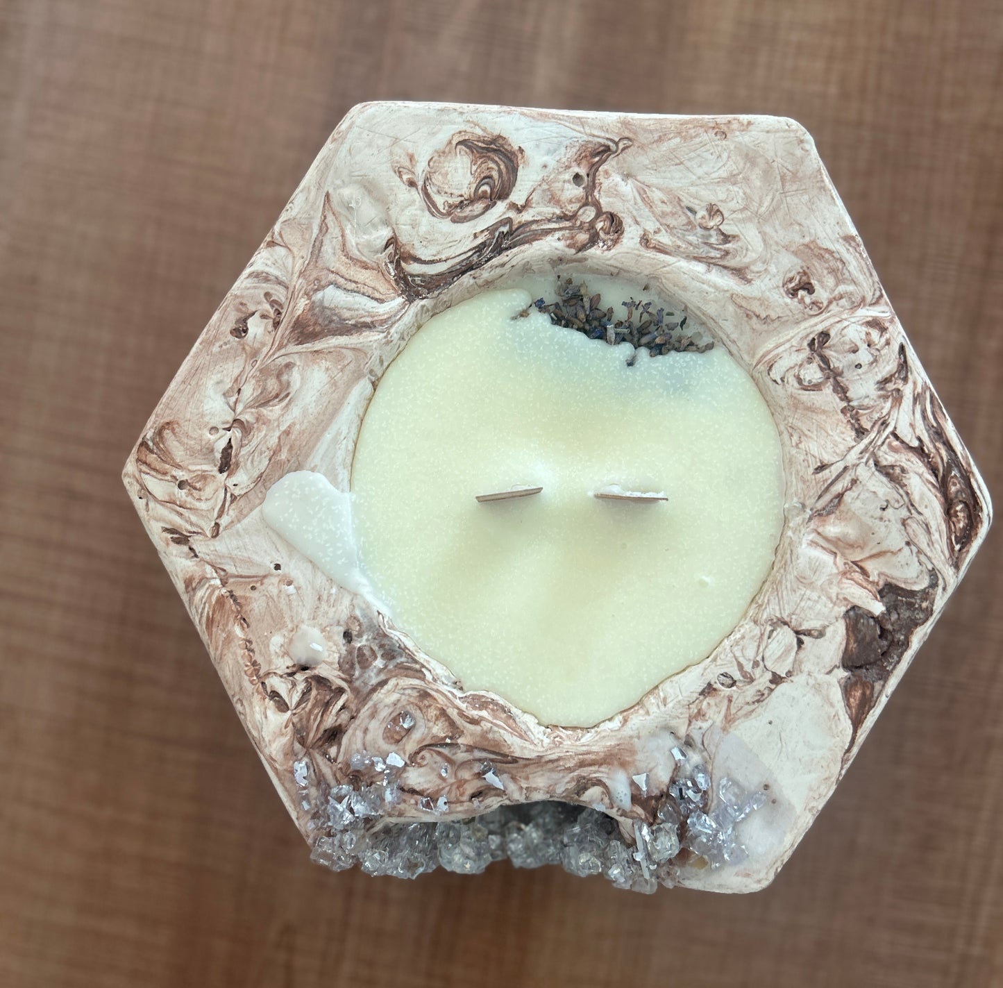 Candle soy hexagon