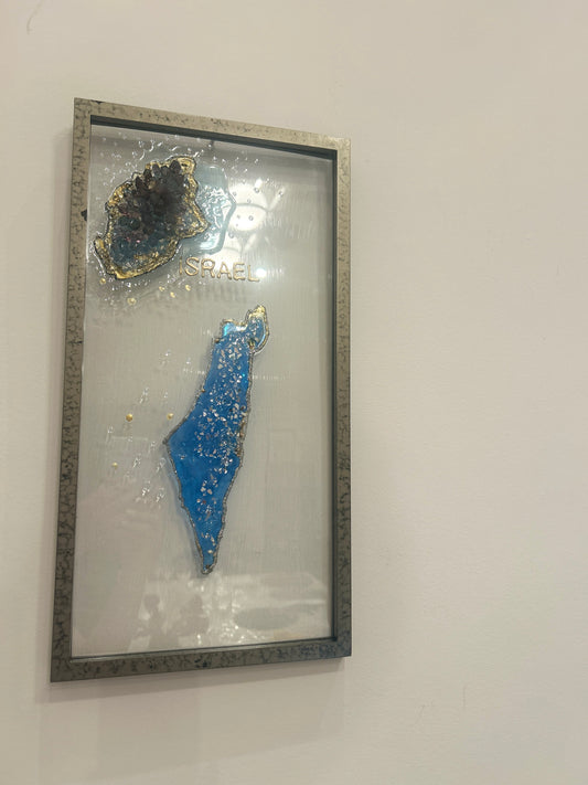 Map of Israel Geode inspiration