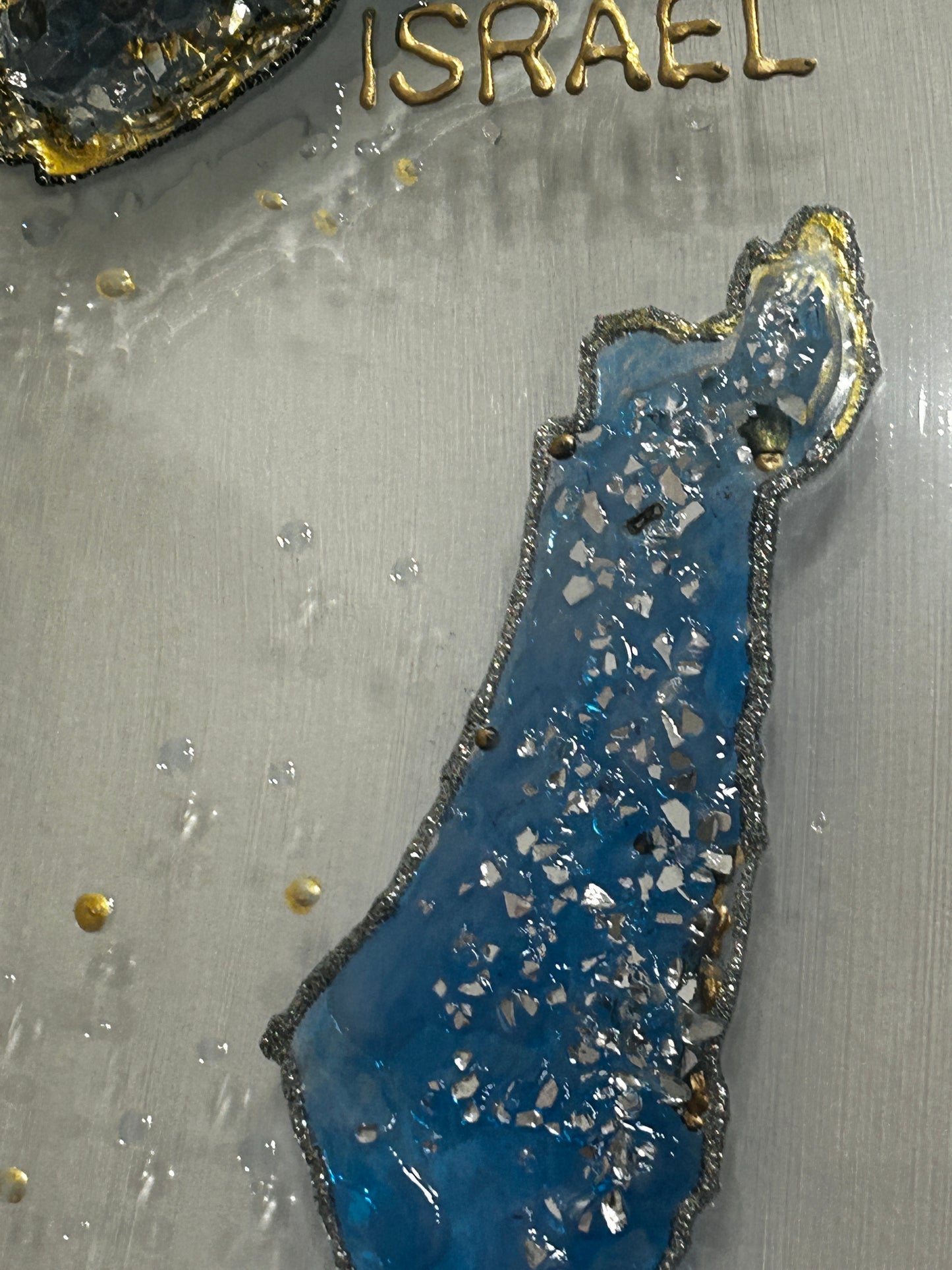 Map of Israel Geode inspiration