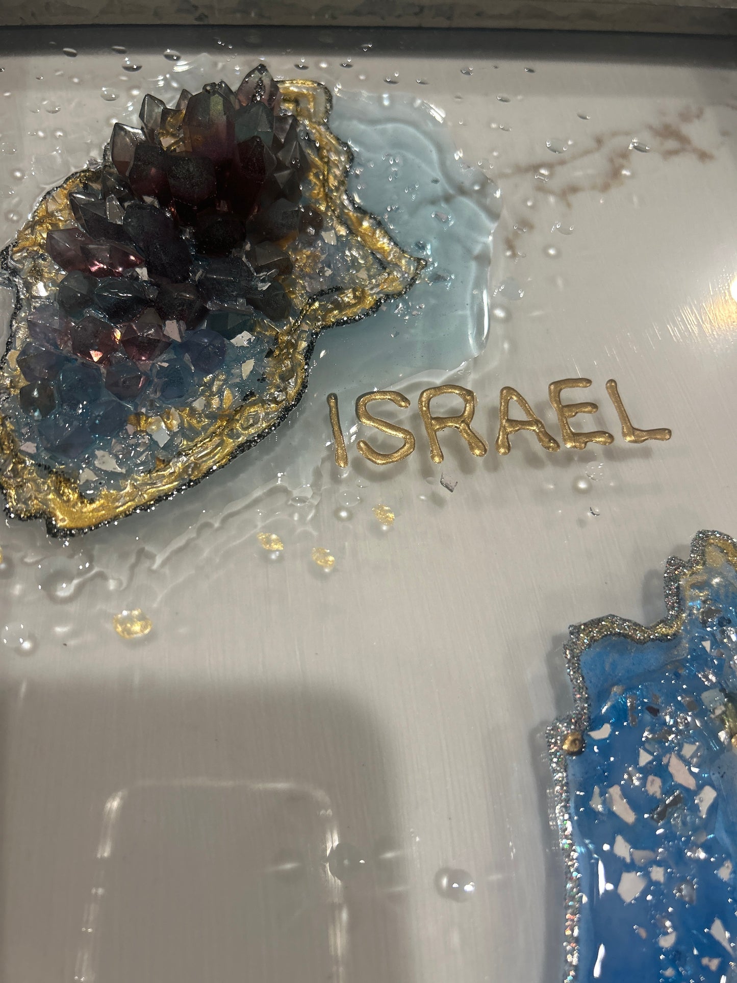 Map of Israel Geode inspiration