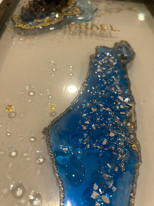Map of Israel Geode inspiration