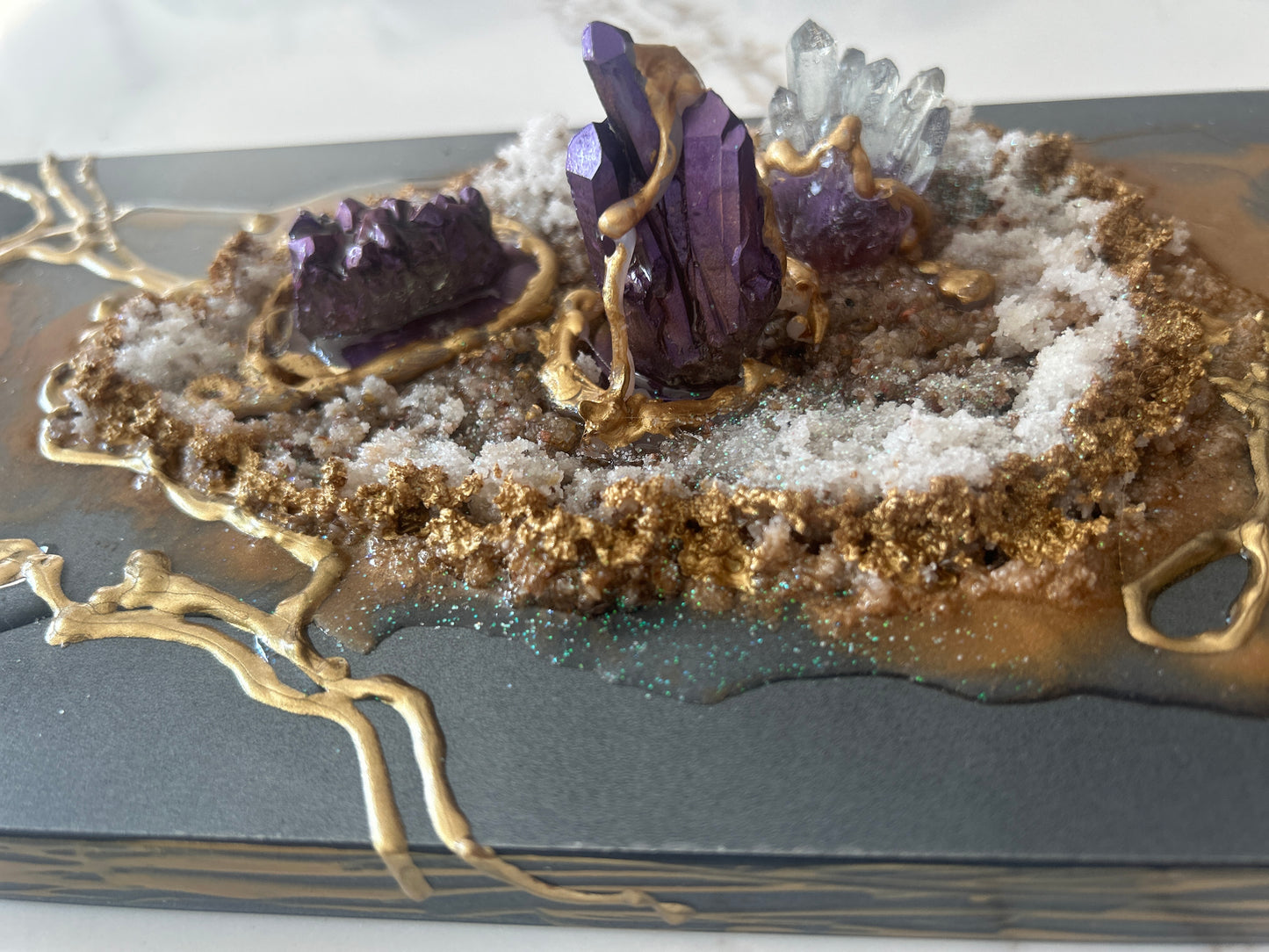 Geode Purple Gold