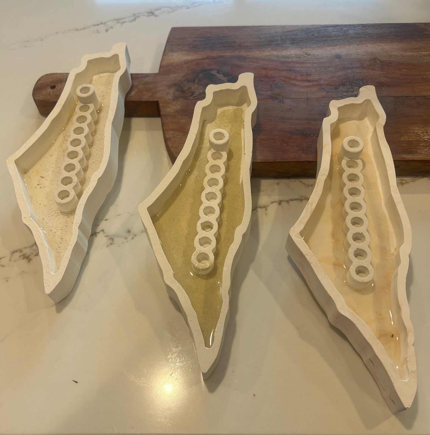 Chanukkah Classic Menorah in the shape of Israel