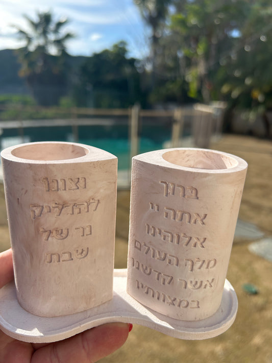 Shabbat Candle Lighting "Blessed are you God" blessing